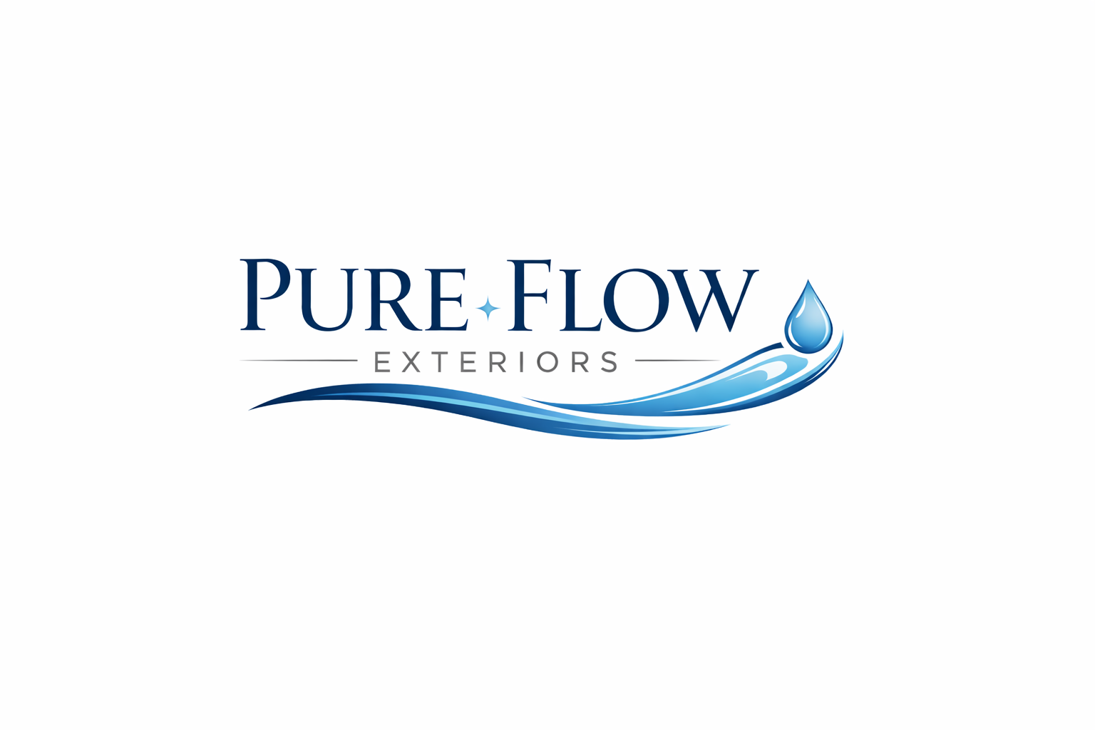 Pureflow Logo Pure Flow Exteriors | Window Cleaning Upminster, Hornchurch & Essex